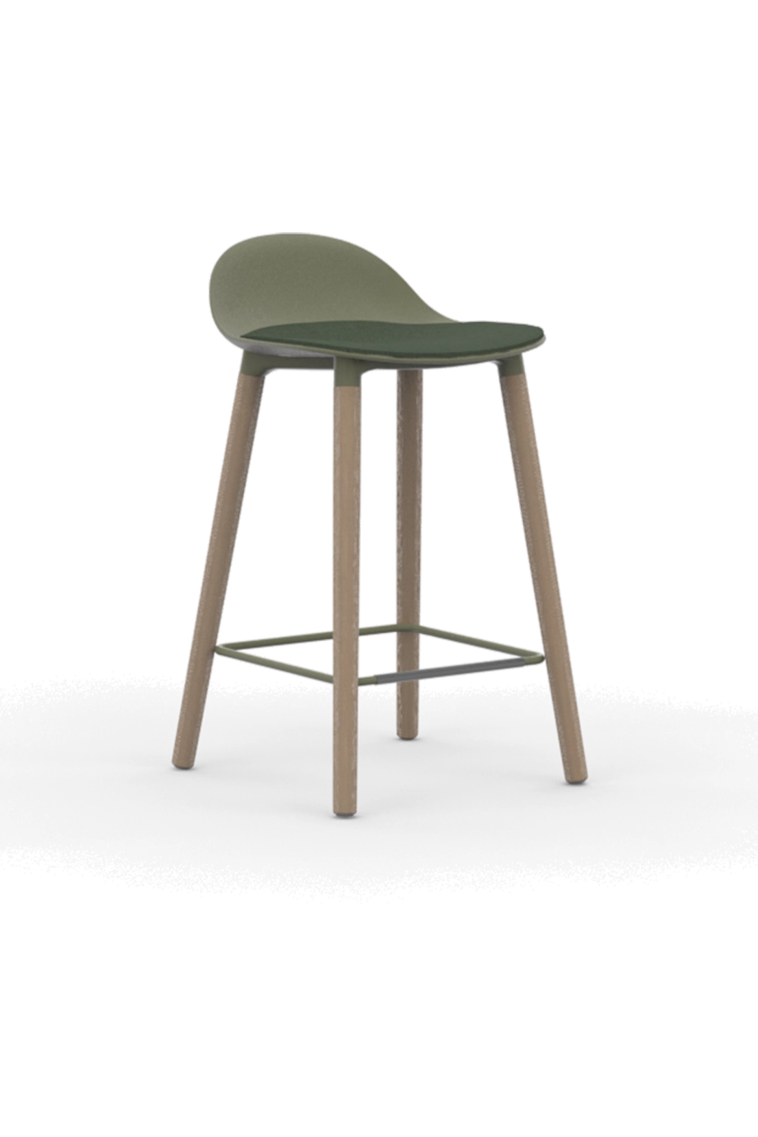 KIN503U1CH / Low Back Counter Height Stool