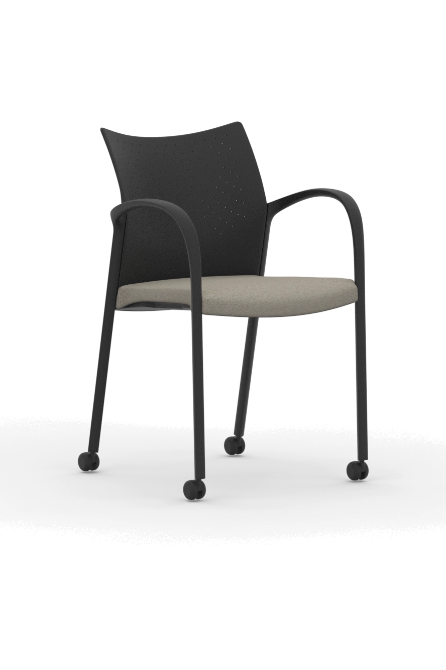 T107A / Four Leg Frame Chair with Casters