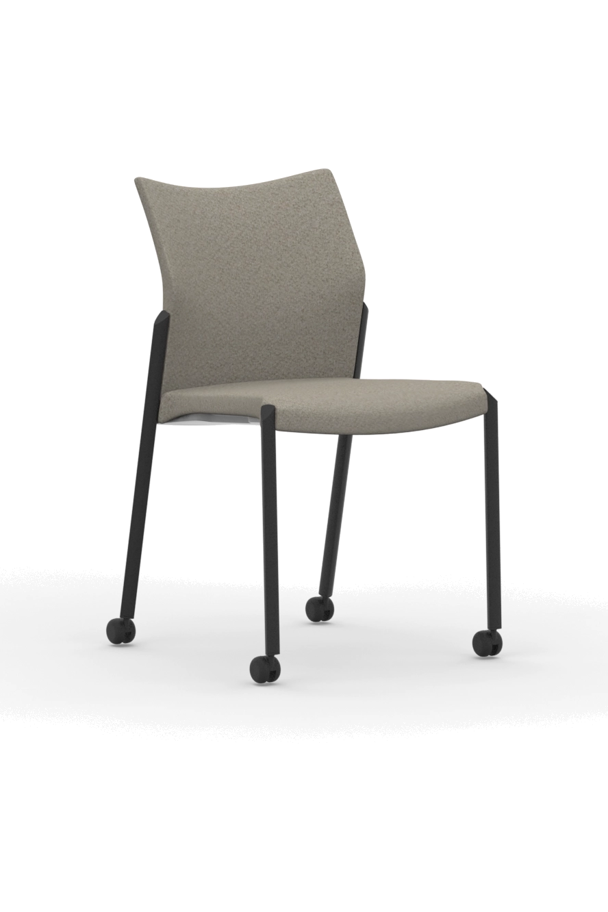 T117 / Four Leg Frame Chair with Casters