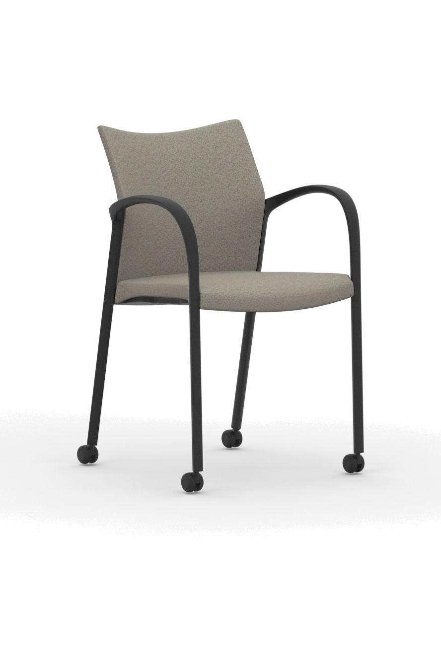 T117A / Four Leg Frame Chair with Casters